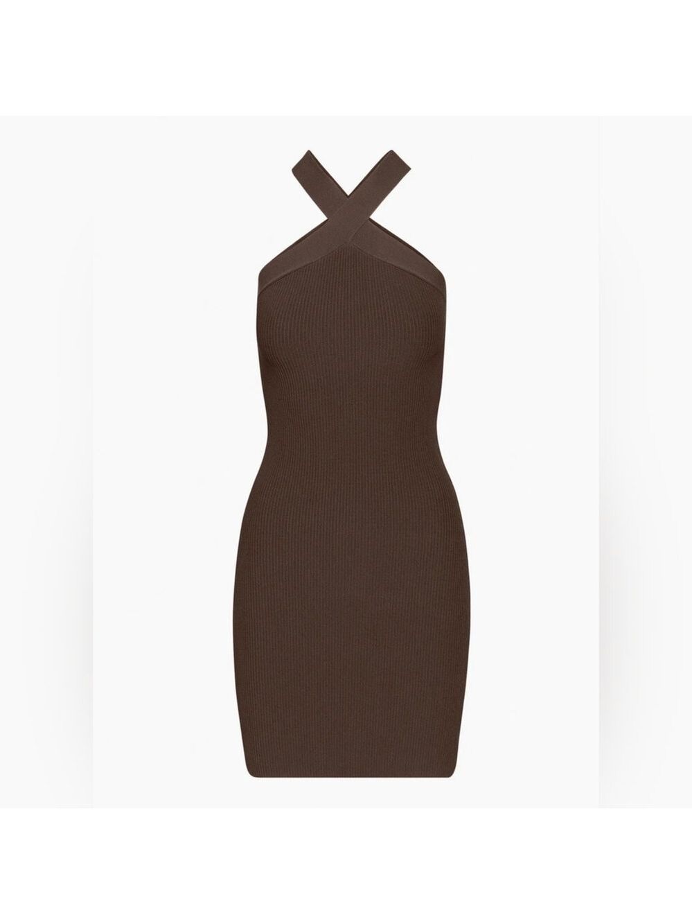 Aritzia Babaton Sculpt Knit Criss Cross Bodycon Mini Dress - Picture 4 of 10